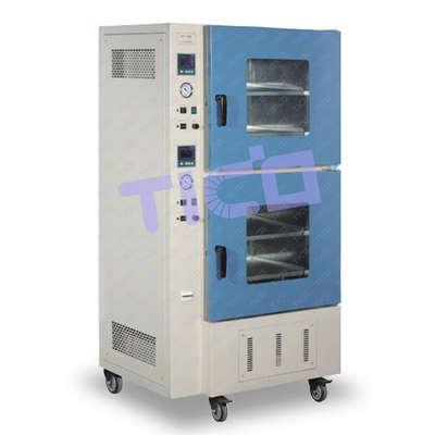 Forno di asciugatura a vuoto a 2 camere per il riscaldamento dell'elettrodo della batteria